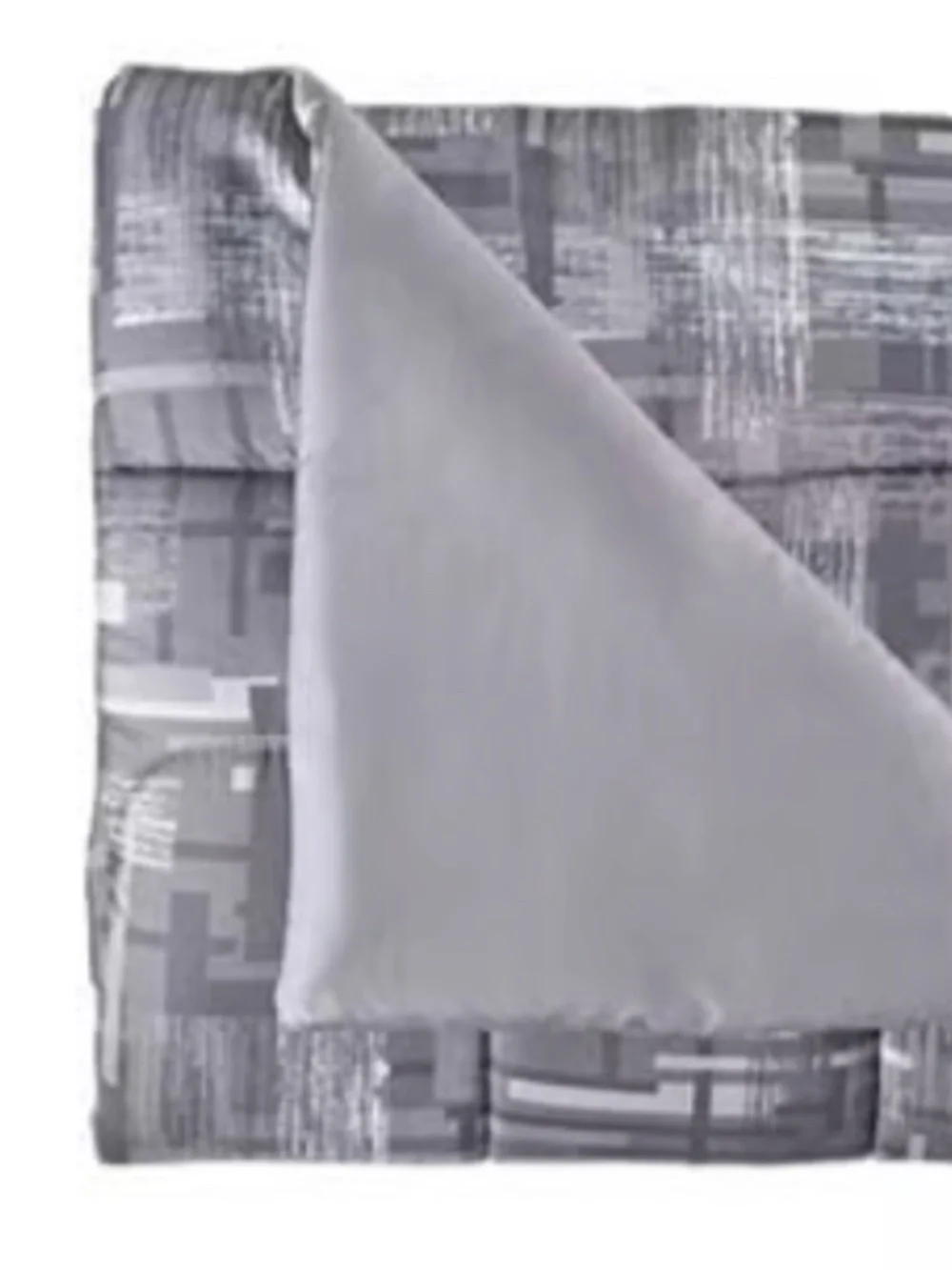 NEW JCPenney 6 Piece comforter Bed in bag Set pillow LARSON Geo Print Gray QUEEN